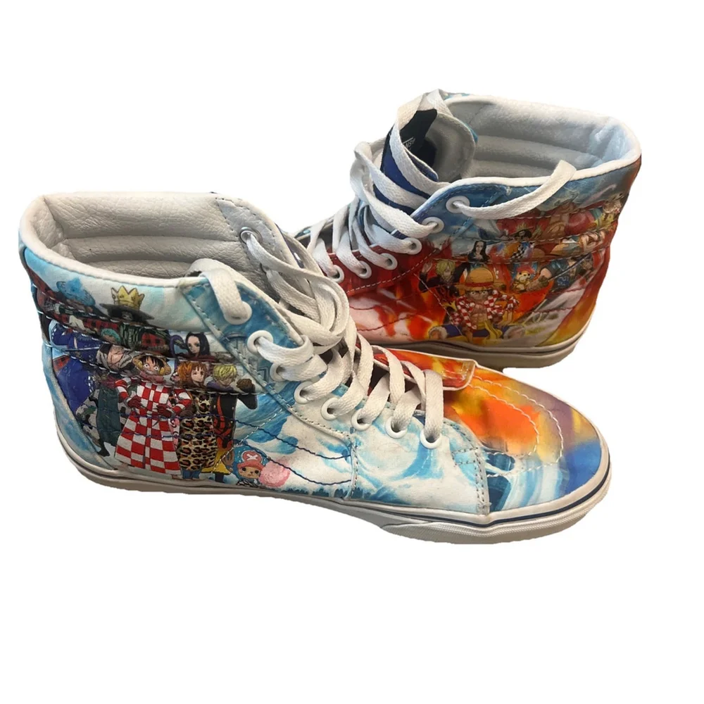 Vans x One Piece Sk8-Hi Wano Mens 6.5 Womens 8 Rare Anime Collab